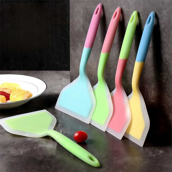 Non-stick Silicone Spatula Beef Meat Egg Kitchen Scraper Wide