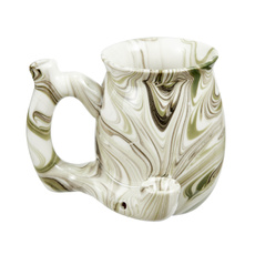 tea cup, smokingpipe, Mug, Green