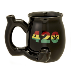 tea cup, smokingpipe, Mug, black