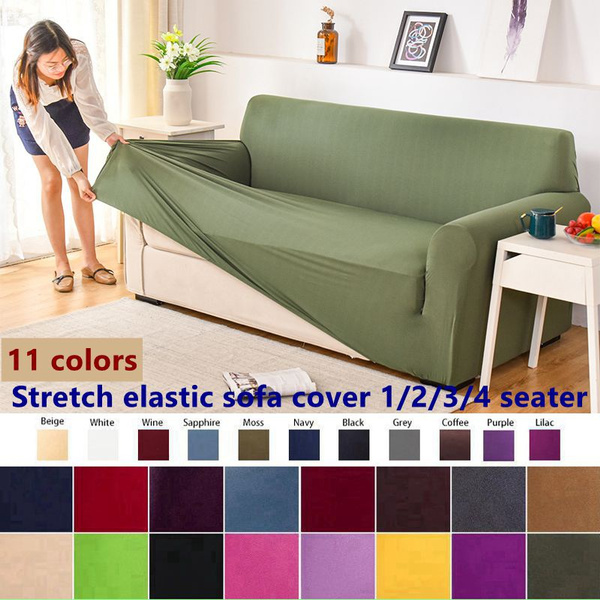 L-Shaped 1 2 3 4 Sofa Covers Seater Elastic Slipcover Settee Stretch Couch Cover 