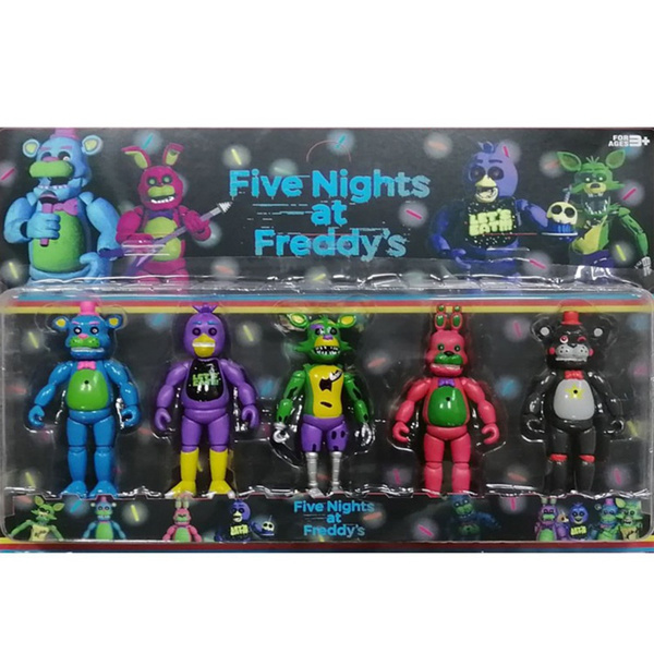 TENDPL Toy Gift FNAF Nightmare Sister Location Funtime Chica Freddy Bear  Figure Toy Bonnie Car Decorations Five Nights at Freddy's Figures Model  Action Figure Collectible Model