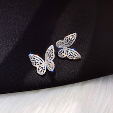 butterfly, Design, DIAMOND, butterfly earrings