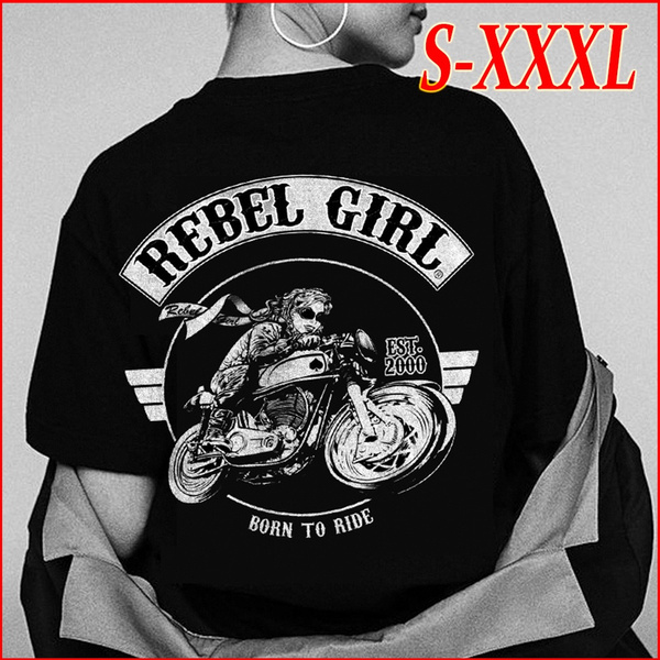 Rebel Born To Ride Motorcycle Women Biker T | Wish
