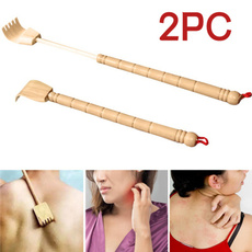 relaxersmassager, woodenbackscratcher, bambootelescopic, Wooden