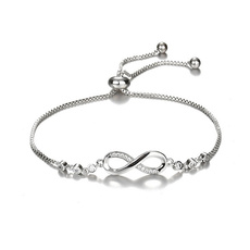 Charm Bracelet, Sterling, braceletfemme, Infinity