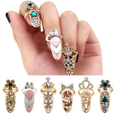 crystal ring, Beauty, Simple, fingernail