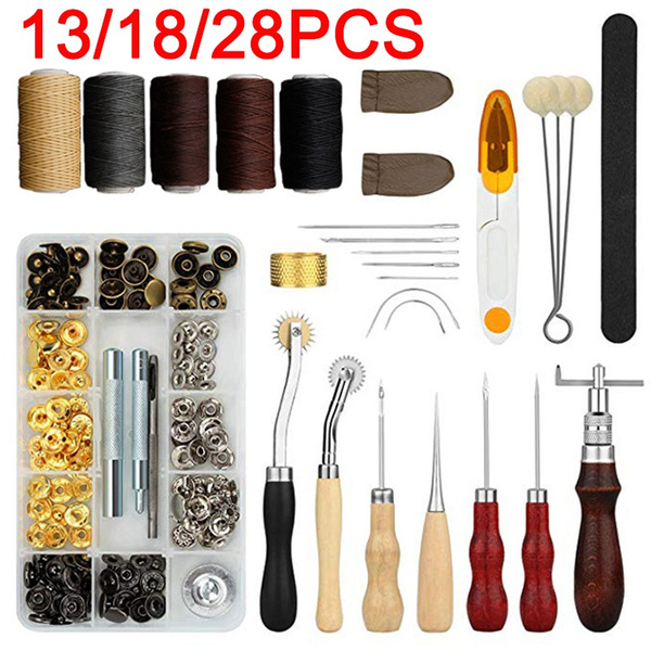 Kit Hand Sewing Stitching Punch Carving