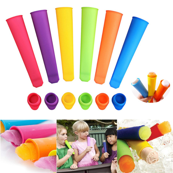 Silicone Ice Lolly Makers Freezer Moulds Ice Pop Push up Lollies