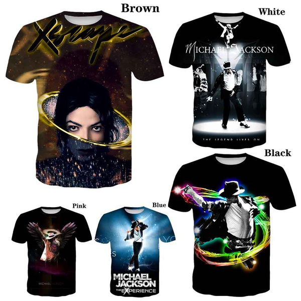 Fashion 3D Print Michael Jackson for Men/women Cool Short Sleeve MJ Pop  Rock Music T-Shirts Casual Summer Tops