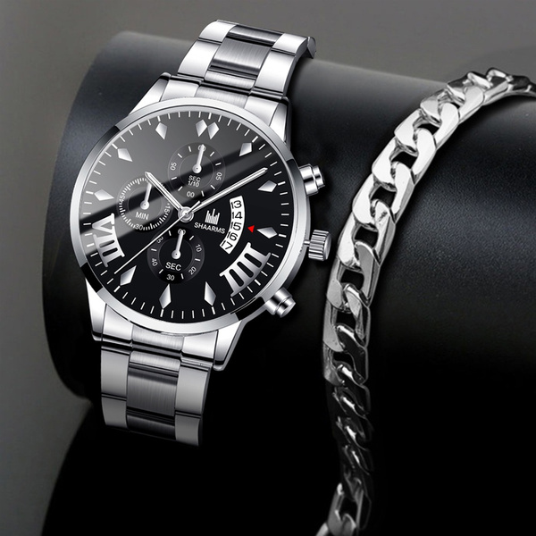 Bracelet and discount watch set mens