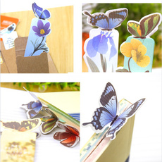 butterfly, Kawaii, paperlabel, 3dbookmark