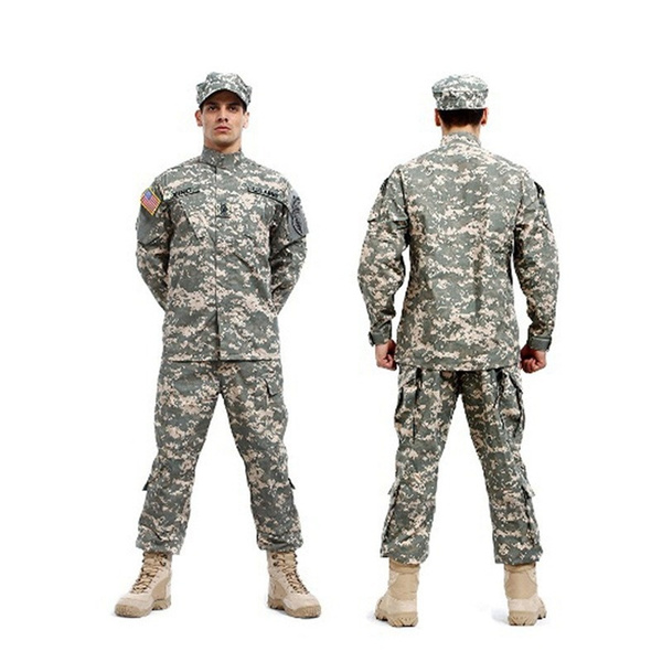 2021 NEW American ACU Uniform, Military BDU Training Camouflage Uniform ...