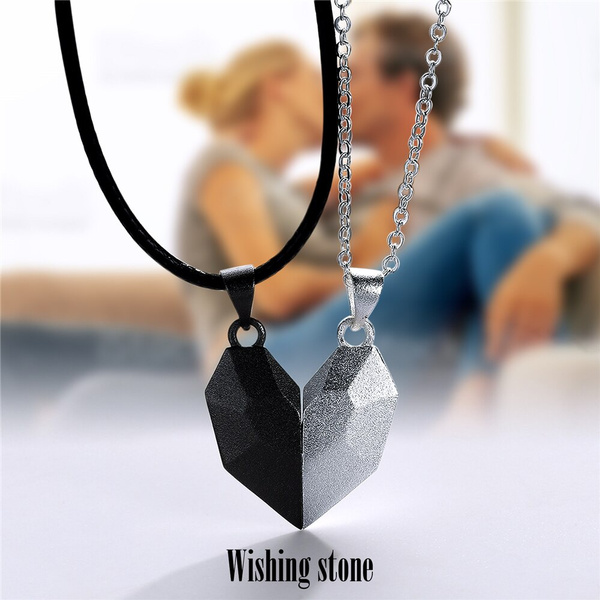 New arrival Fashion Heart-shaped Magnetic Couple Necklace Attractive Love  Necklace Jewelry