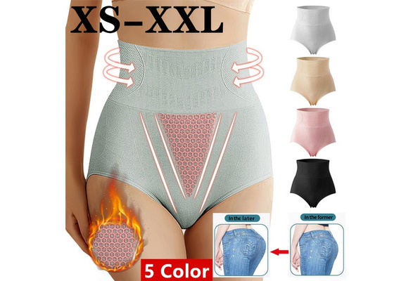 1Pc Women Seamless High Waist Butt Lifting Briefs Slimming Abdominal  Underwear Large Crotch Warm Panties