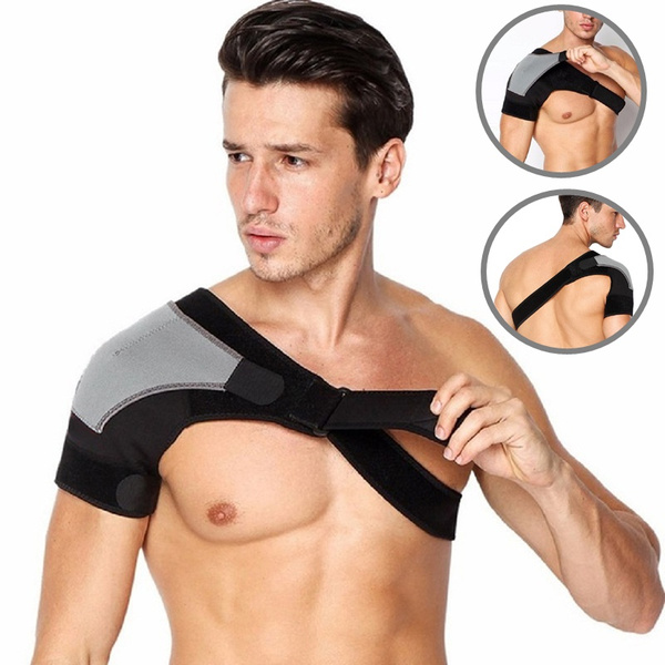 New Adjustable Shoulder Support Brace Strap Therapy Arthritis Joint Pain Sport Gym Wish