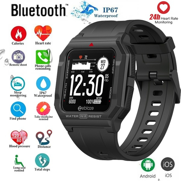 Zeblaze Ares Smart Watch Retro Ultra Light Watch 1.3 Inch IPS Screen BT5.0 30M Waterproof Fitness Tracker Sleep Heart Rate Blood Pressure Monitor