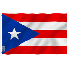 puertoricannationalflagsdecorationpennant, Brass, Polyester, bannersaccessorie