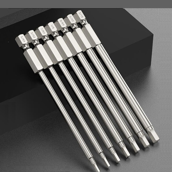 10pcs Hex Head Allen Wrench Drill Bits Set 50mm/100mm Long Allen Screwdriver Bits
