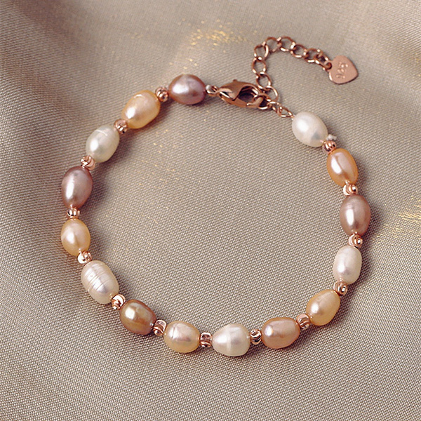 Pink Pearl and Euro Crystal Necklace