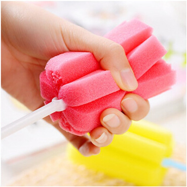 Bottle Cleaner Brush, Bottle Brush Dish Sponge Brush Long Handle Cup Brush