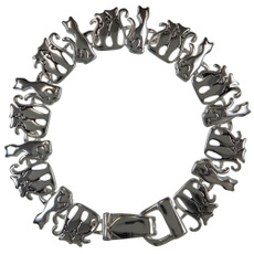 Cats, Bracelet, Jewelry, silver