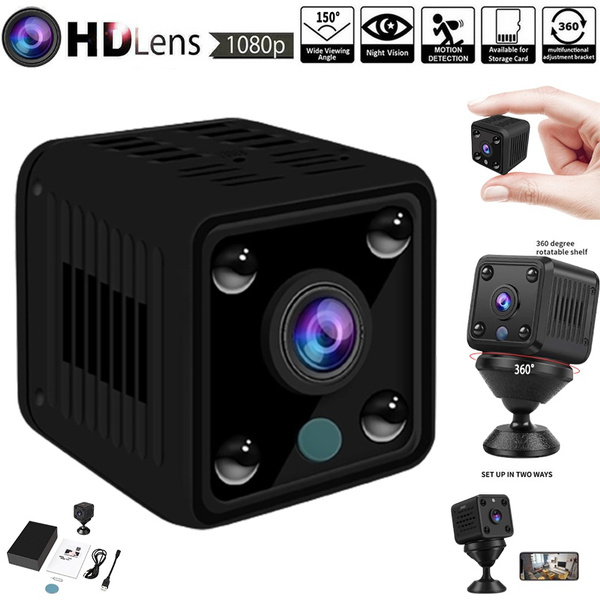 Mini Camera 1080P HD Wireless WiFi Nanny Cam with Audio Live Feed Night ...