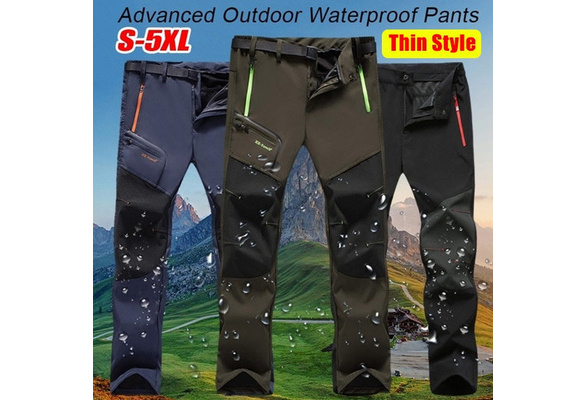 Thin Waterproof Hiking Trousers Camping Climbing Fishing Trekking