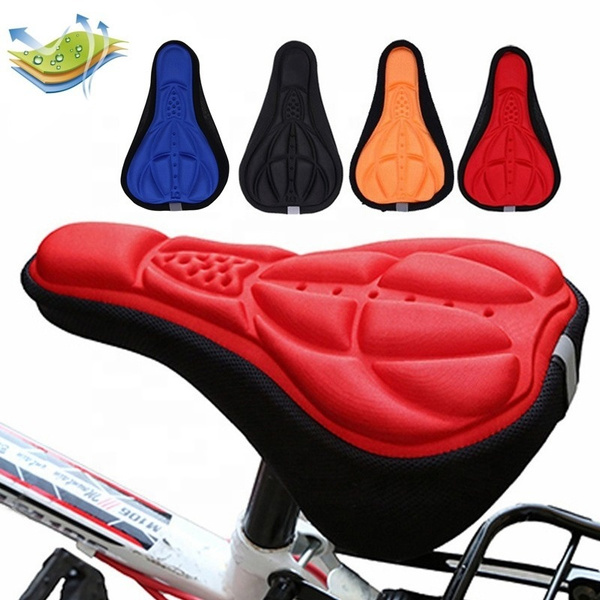 Outdoor 3D Mountain MTB Bike Bicycle Cycling Soft Saddle Cushion Seat Pad Cover 