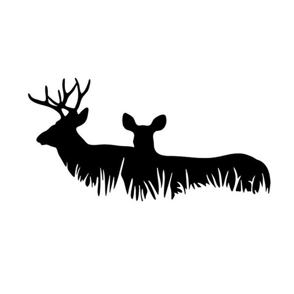 Deer Buck Family Car Sticker Decals Animal Decoration Car Window ...