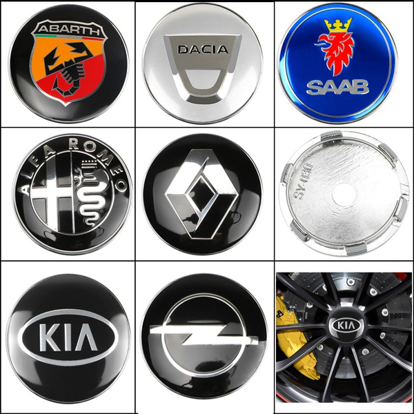 4pcs 60mm Car Wheel Center Hub Caps Emblem For Kia