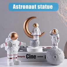 decoration, spaceastronautdecordesktopspacemansculpture, spacemanstatue, Statue