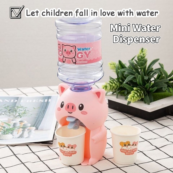 Mini Water Dispenser For Children Gift Cute Water Juice Milk Drinking  Fountain Simulation Cartoon Kitchen Toy