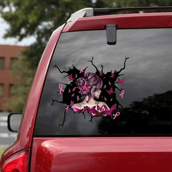 Breast Cancer Awareness Car Sticker Car Decal Size 6