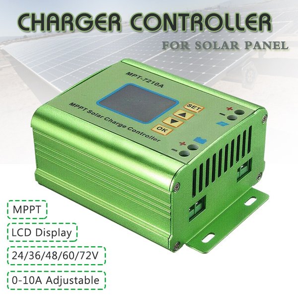 LCD MPPT Solar Regulator Charge Controller 24/36/48/60/72V Boost MPT-7210A 
