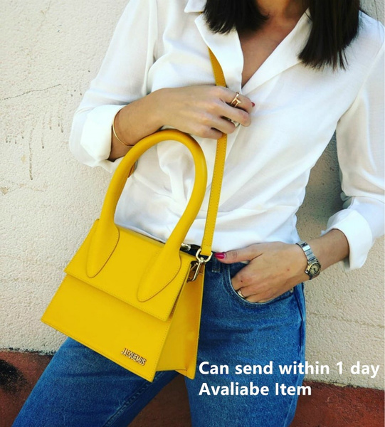 jacquemus yellow bolsa