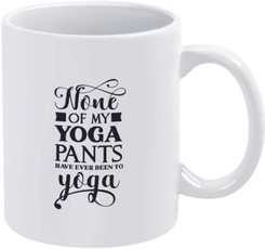 Funny, none, Cup, Yoga
