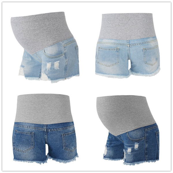 Maternity Denim Short Summer Jeans 