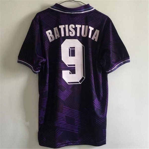#9 BATISTUTA Retro ACF soccer jerseys Fiorentina 1992 93 92 Vestiti da calcio 2021 Men home away football shirts | Wish