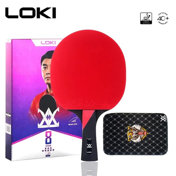 Sticky Table Tennis Racket LOKI 8 Star High Sticky Table Tennis Racket Professional PingPong Bat ...