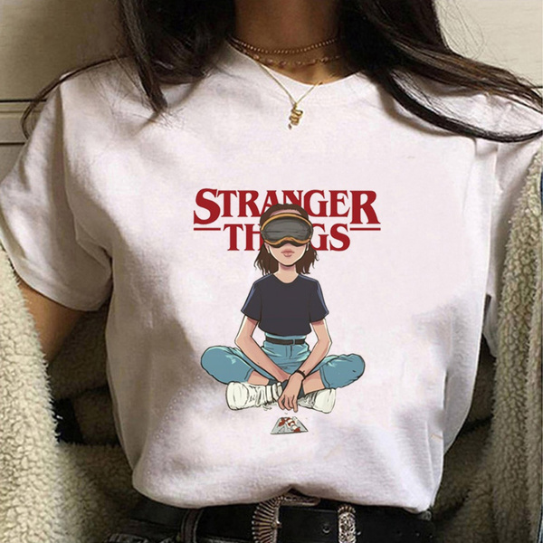 New Design Stranger Things T Shirt Women Tshirt Eleven Female Graphic grunge T shirt femme tee Shirts funny clothing