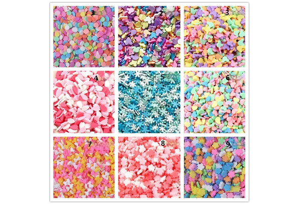  100g Resin Flatbacks Slime accessories Clay Sprinkles  decoration For Slime Charms Filler DIY Slime Supplies Fake Candy chocolate  Cake Dessert Mud Particles Toy Scrapbook Phone Case (needle1) : Arts,  Crafts 