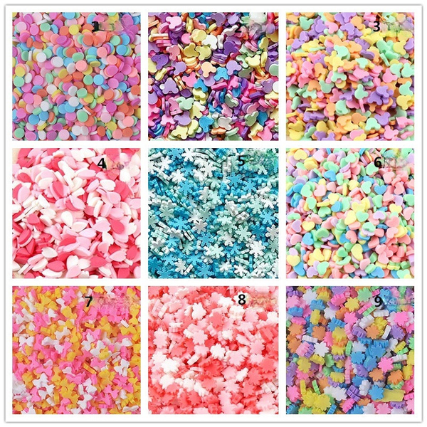 Colorful Slime Accessories Clay Sprinkles Decoration for Slime Charms  Filler DIY Slime Supplies Fake Candy Chocolate Cake Dessert Toy Phone Case