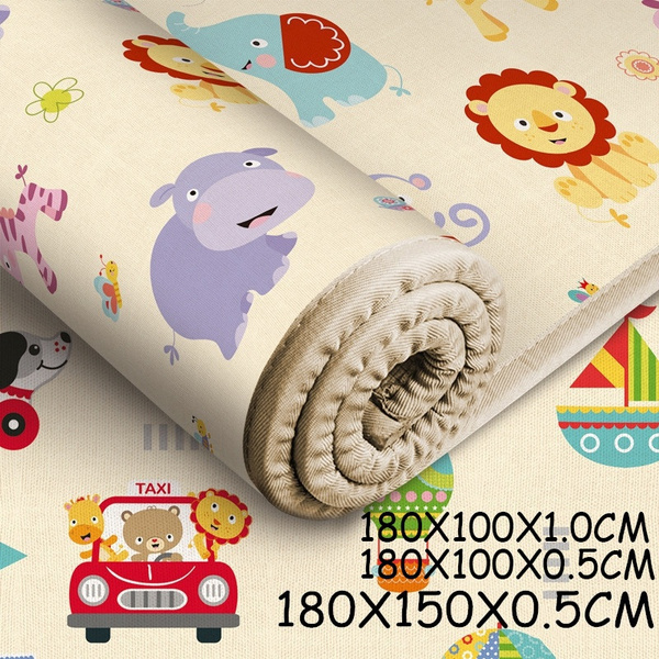3 Sizes Foldable Baby Play Mat Child Crawling Mat Reversible Baby Toy