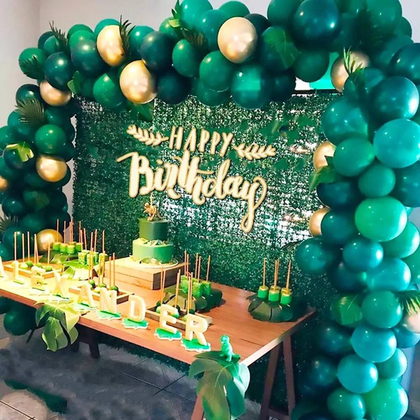Birthday Party needs Balloon Jungle Party Balloon Arch Green Balloon ...