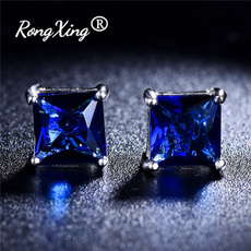 Blues, Jewelry, Blue Sapphire, Earring