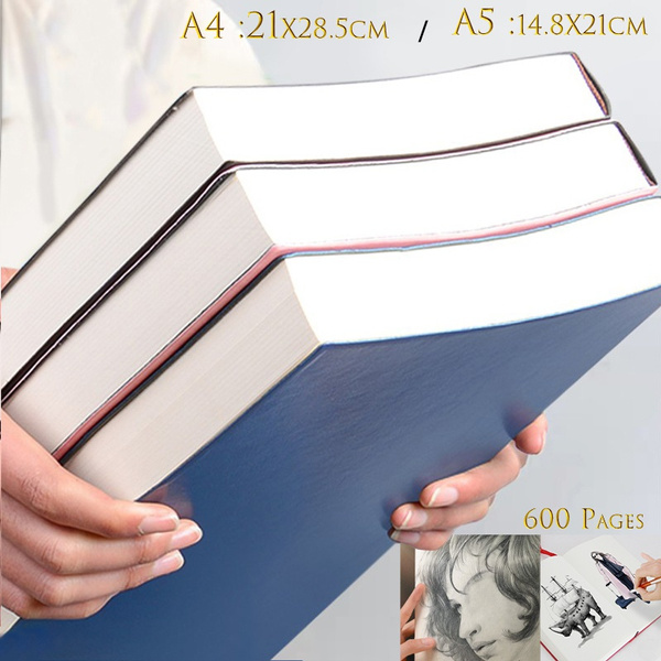 640-page A4 /A5 Blank Sketchbook 16k Sketch Book Hand-painted BookPlus  Super Thick White Paper Anime Drawing Book