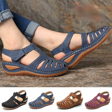 beach shoes, Plus Size, Summer, leather