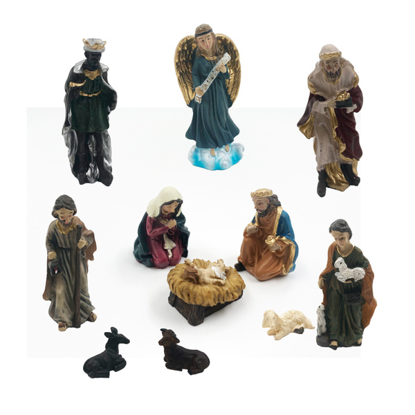 Gift-Creche Scene-Ornaments-Nativity Set-Christmas