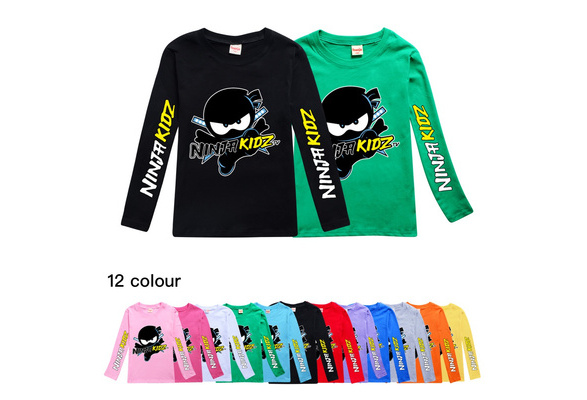 Kids Boy Girl Cartoon Ninja Kidz Short Sleeve T-shirt Printed Crew Neck Tee  Shirt Summer Casual Tops