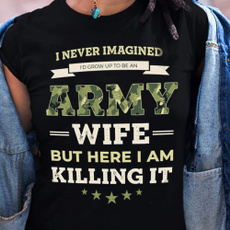 shirtsforwomen, wife, wifetshirt, Army